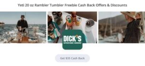 Get A Free Yeti 20 Oz Rambler At Dick’s For New Topcashback Members! – Topsave